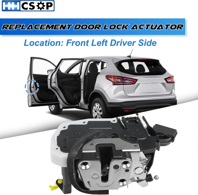 HHCSOP Front Left Driver Side Door Lock Actuator Latch Assembly for Nissan Rogue 2008-2015 - Image 2