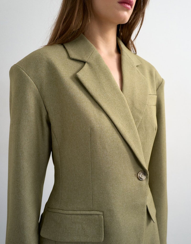 TOPSHOP Casual Padded Shoulder Blazer - Image 3