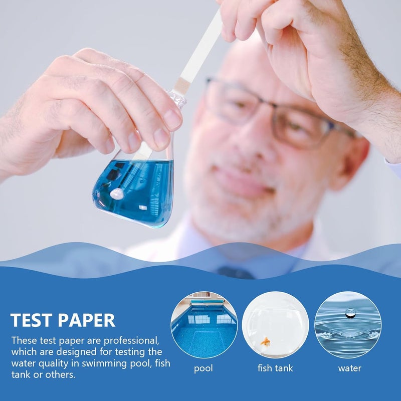 50 Pack 4-in-1 Swimming Pool Test Strips for Ph, Free Chlorine, Total Alkalinity, and Hardness Water Quality Testing Kit for Pools and Aquariums - Image 5
