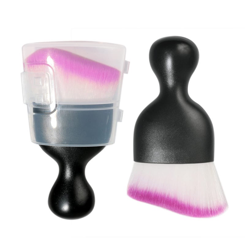 AOCISKA Car Interior Detailing BrushSoft Bristle Cleaning Brush Car Detailing Brush Dusting BrushCar Interior Cleaning ToolAuto Detail Brush Car Dash Duster Brush BlackPurple with Cap