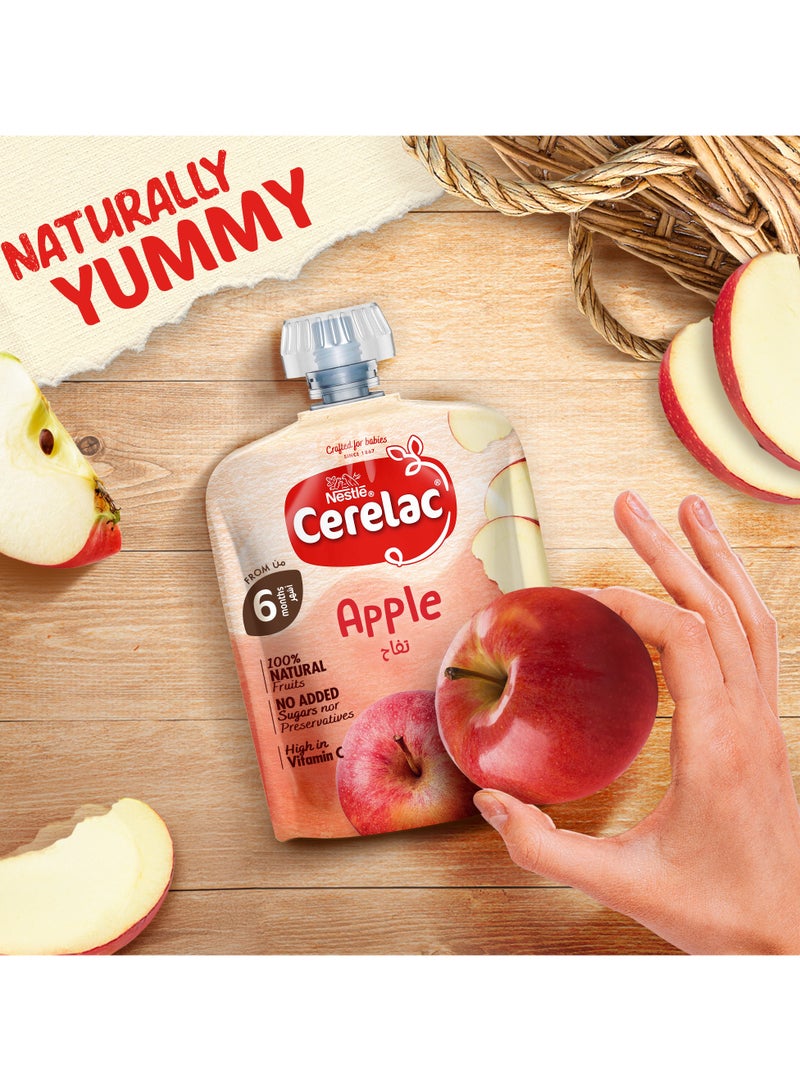 Cerelac Fruits Puree Pouch In Apple 16 x 90g  - Image 2