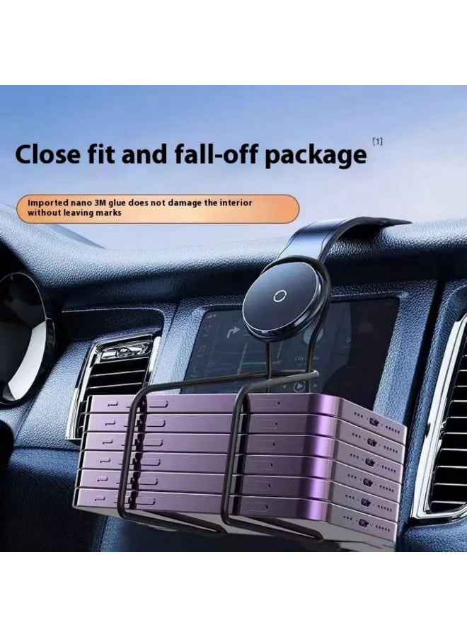 Bendable Magnetic Car Phone Holder for Dashboard, One-Hand Secure Mount, Compatible with All Phones - Image 5
