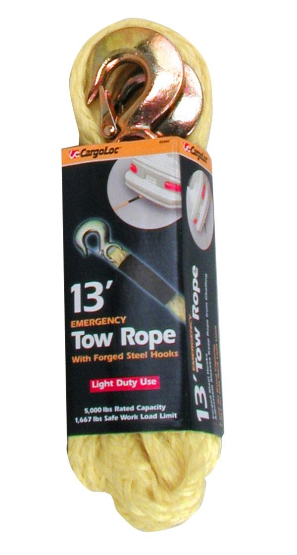 CargoLoc Emergency 5/8" x 13' x 5,000 lbs - Tow Rope with Hooks - Image 5