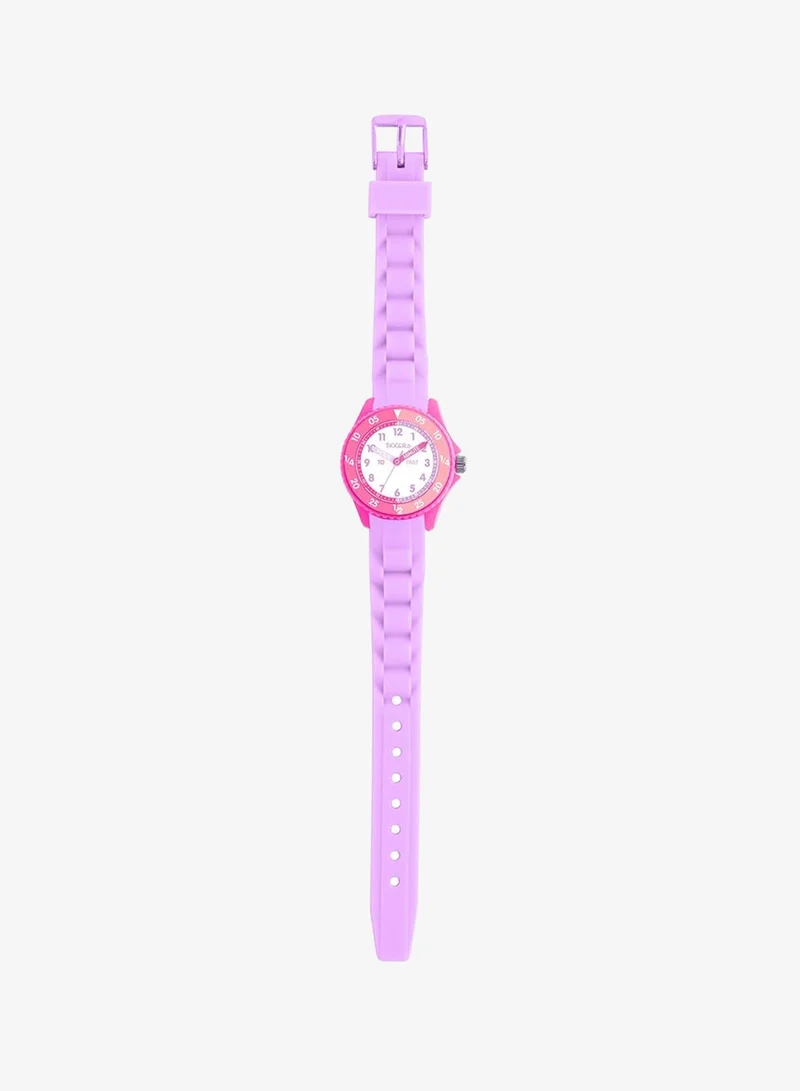 Tikkers  Tikkers Kids Lilac & Pink Silicone Time Teacher Watch -  ATK1087 for Women | Best Price UAE