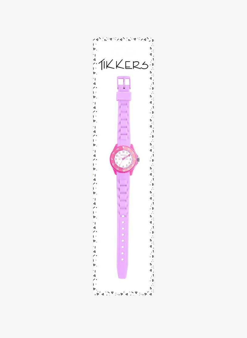Tikkers  Tikkers Kids Lilac & Pink Silicone Time Teacher Watch -  ATK1087 for Women | Best Price UAE
