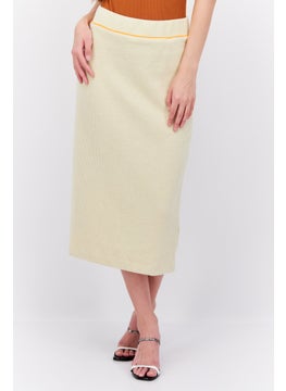 ESPRIT Women Knitted Pull On Midi Skirt, Beige  - Image 1