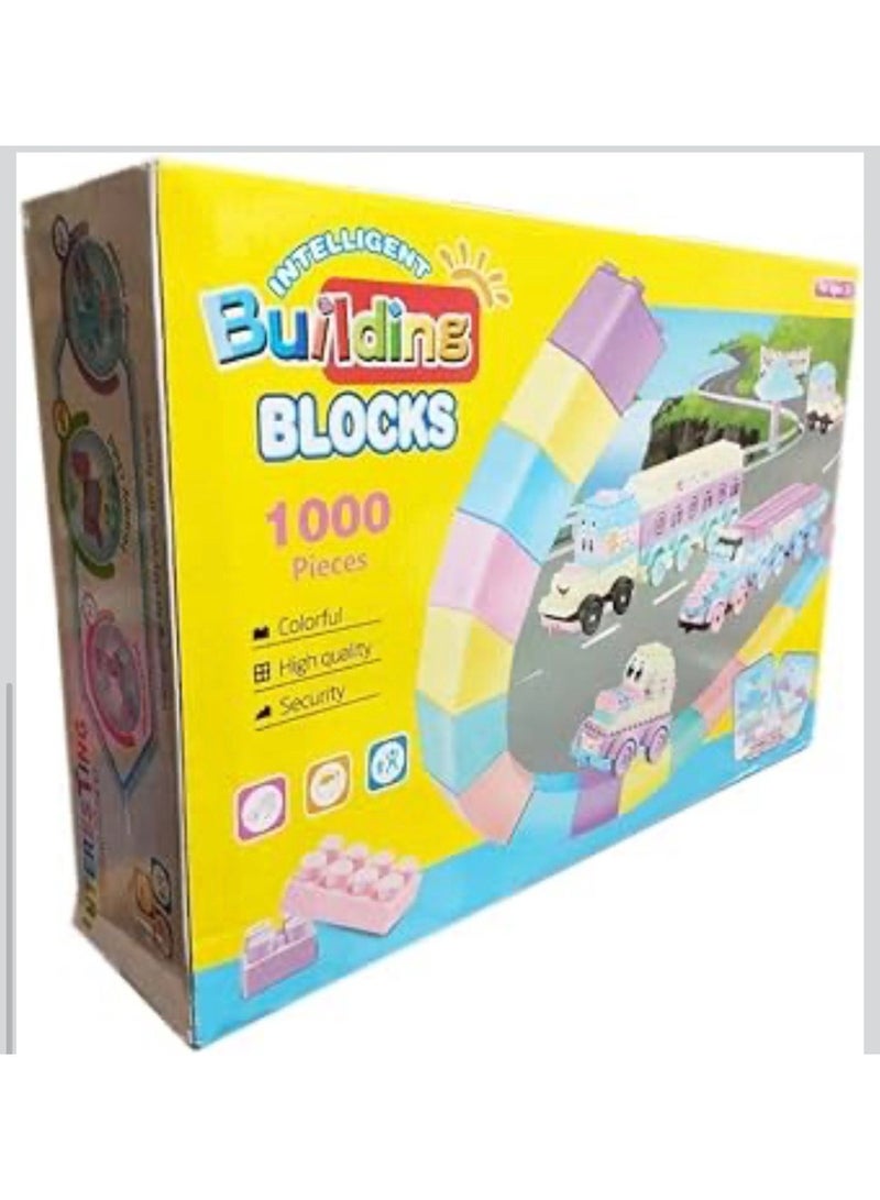 Building Blocks 1000 Pieces Let Kids Build Anything They Can Imagine, From Cars, Houses To Animals And More, Using Colourful, Multi-Size Bricks - Image 2