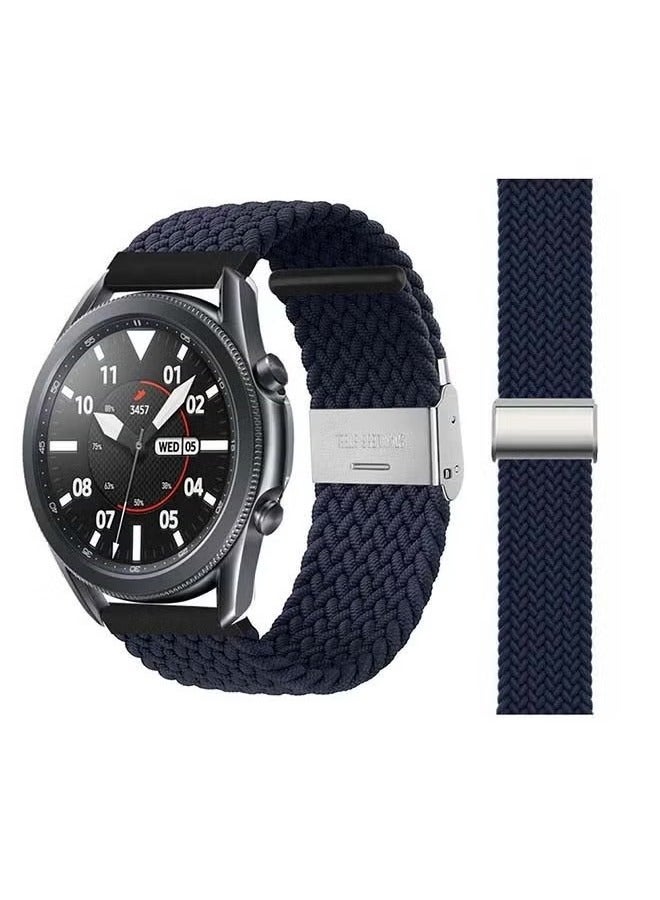 vesus Adjustable Braided Solo Loop Band for Samsung Galaxy Watch3 45mm Black