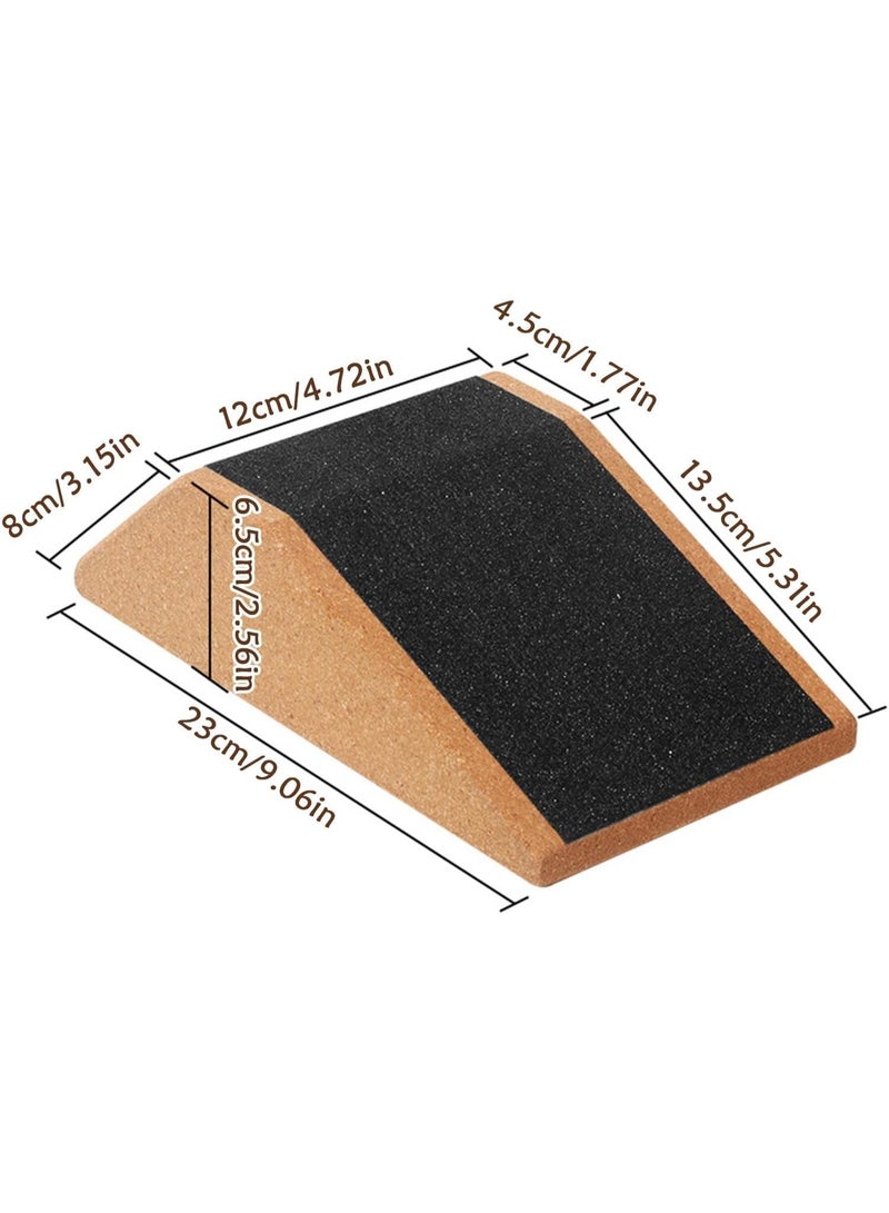 Soofam Squat Wedge Block - Heel Elevated Squat Training - Portable Anti-Slip Fitness Ramp Suitable for Men and Women - Home-Use Item for Fitness, Push-Ups, Yoga, and Weightlifting Calf Stretching Incline Board - Image 5