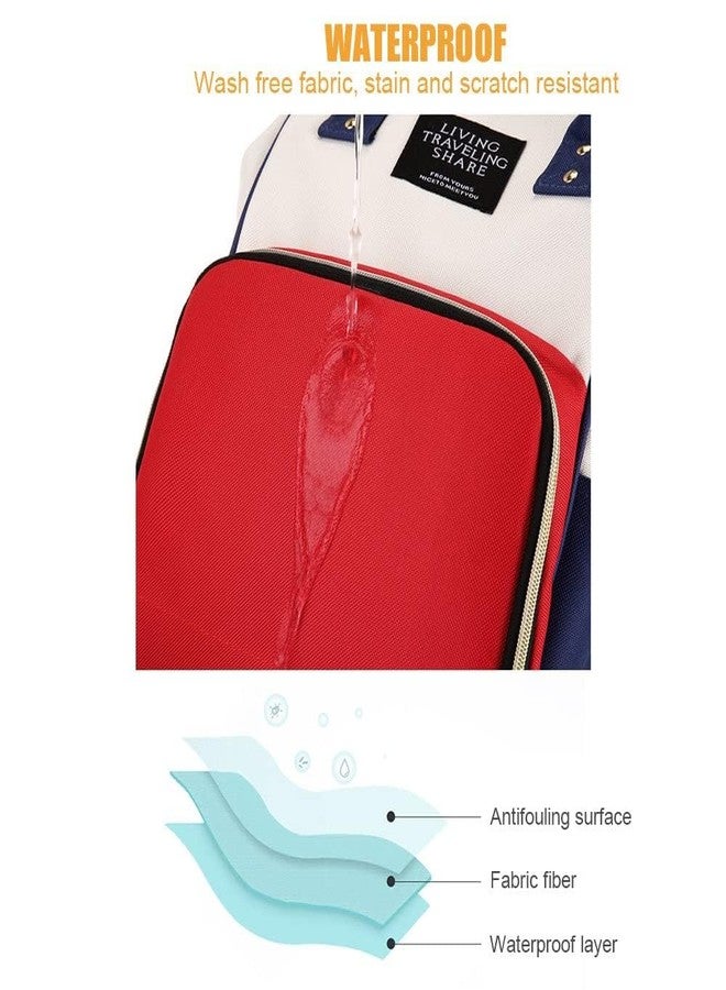 VATTU Mummy Diaper Bag Large Capacity Waterproof with Back Hide Pocket Multifunction Use for Travel Backpack, Multifunctional Maternity Nappy Bag with Insulated Pockets for Baby - Image 3