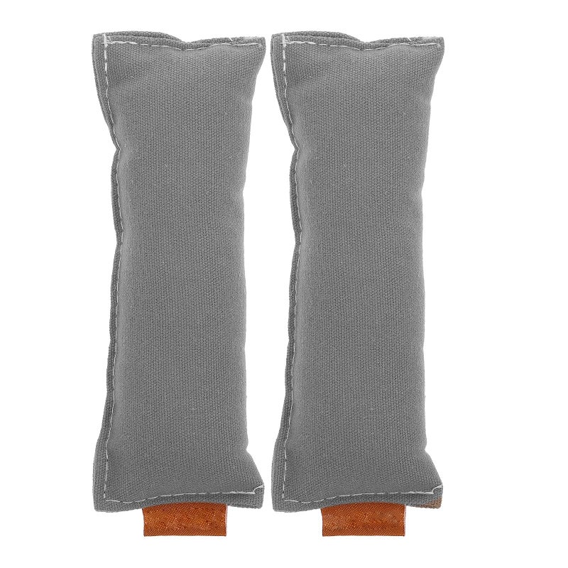 Cotton Ergonomic Mouse Wrist Rest And Elbow Mat Set Anti Slip Light Grey 13X5Cm - Image 2