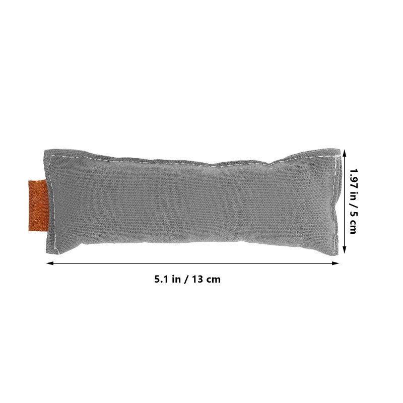 Cotton Ergonomic Mouse Wrist Rest And Elbow Mat Set Anti Slip Light Grey 13X5Cm - Image 3