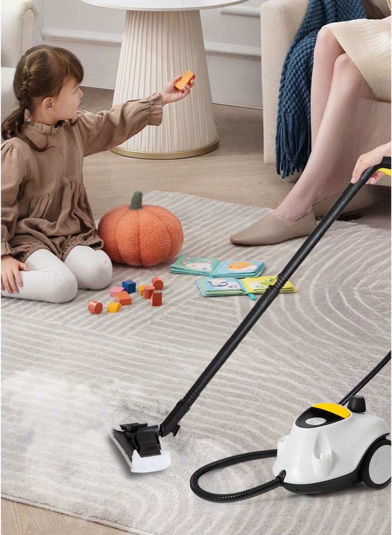 Sharpdo Steam Cleaner, Chemical-Free, Multipurpose Power Steamer with 22 Accessories for Cleaning, Cleaner & Wallpaper Removal, Grout, Tile, Car(White) - Image 3