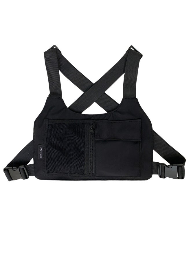 Cross-border Chest Bag New Tooling Vest Vest Backpack Street Hip-hop Trend Functional Style Tactical Hip-hop Chest Bag 
