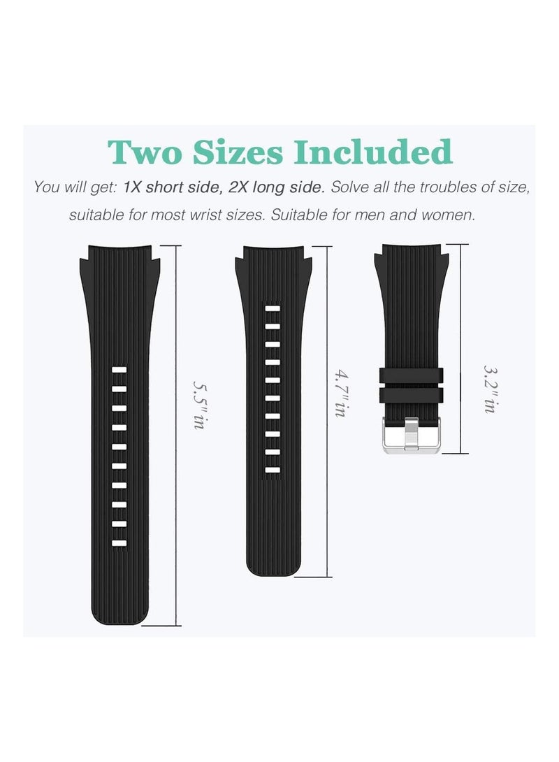 Soft Silicone Bands Bracelet Sports Strap for Men & Women for Samsung Gear S3 Frontier - Image 2