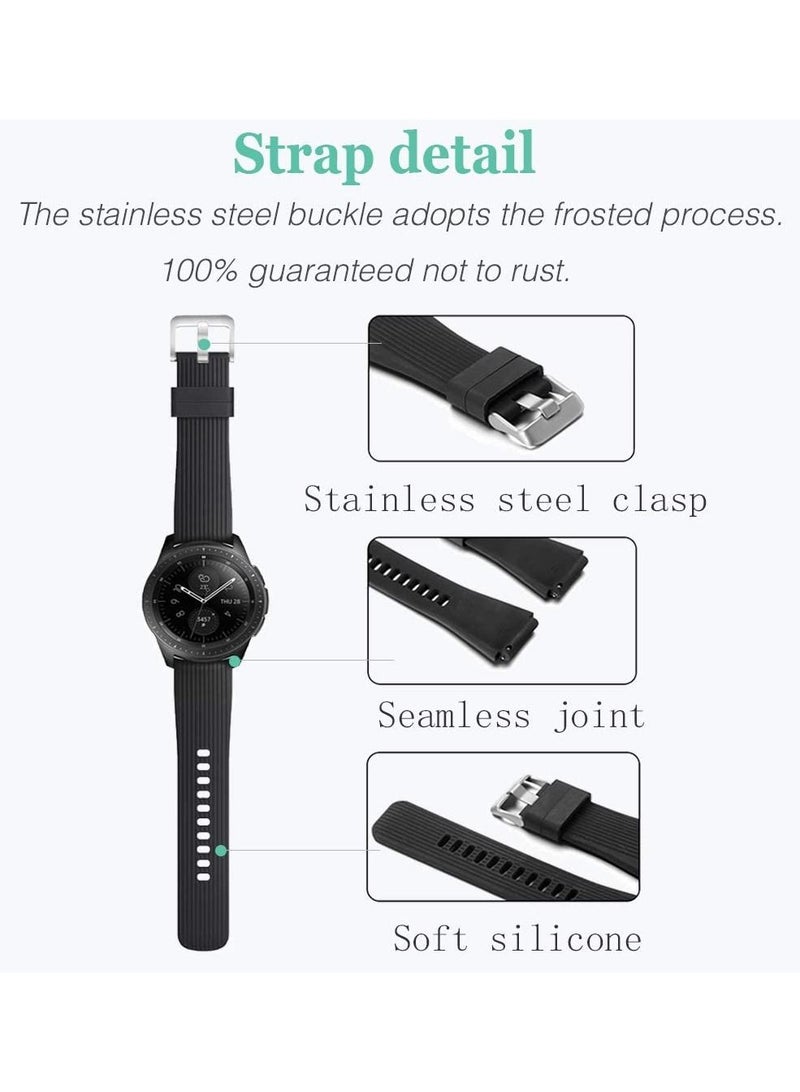 Soft Silicone Bands Bracelet Sports Strap for Men & Women for Samsung Gear S3 Frontier - Image 5