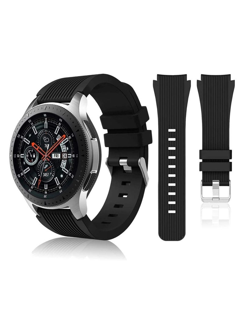Soft Silicone Bands Bracelet Sports Strap for Men & Women for Samsung Gear S3 Frontier - Image 1
