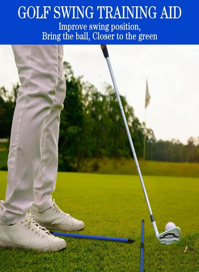 Seticek Golf Alignment Sticks 2 Pack,Upgraded 48" Collapsible Alignment Stick Golf Training Aid for Aiming, Putting, Swing Trainer, Golf Training Sticks with Clear Tube Case（Blue） - Image 5