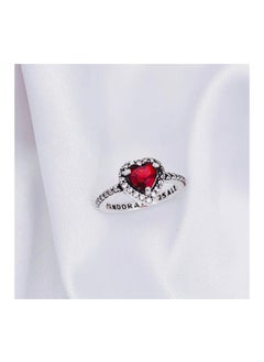 PANDORA "Embrace Passion and Elegance: The Pandora Red Heart Ring - A Dazzling Expression of Love and Style, Perfectly Crafted to Make a Bold Statement, Ideal for Celebrating Special Moments or Adding Flair to Everyday Elegance."  - Image 3