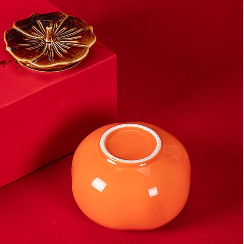 Small Ceramic Ashtray With Cover For Home Office Hotel Outdoor Patio - Image 3