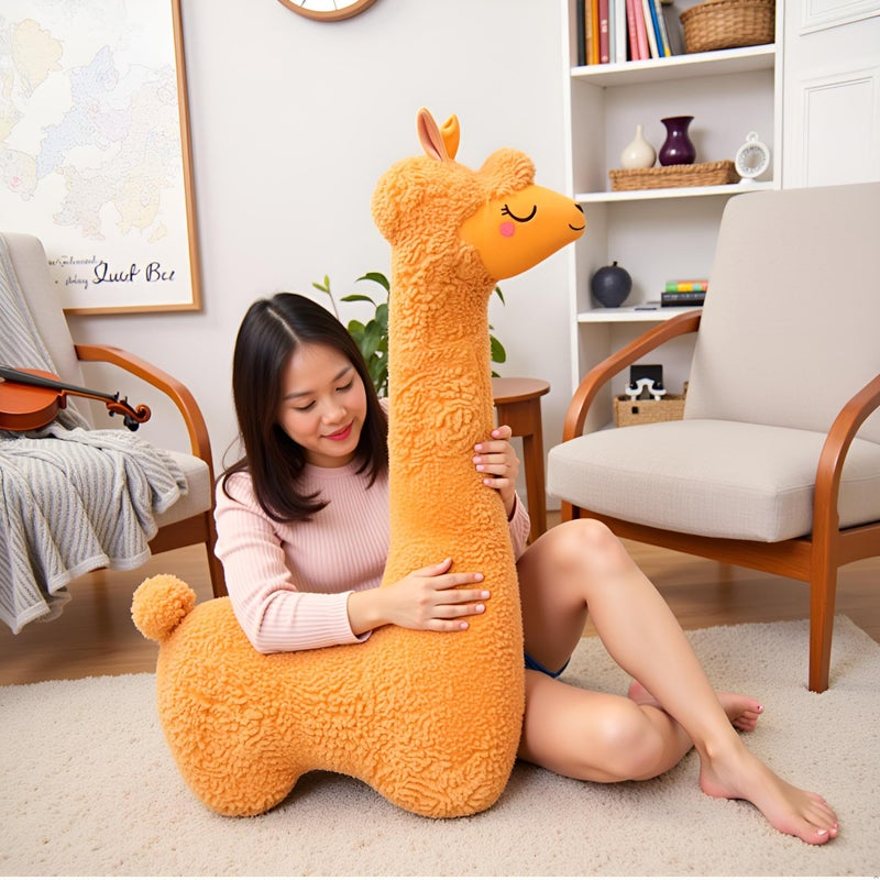 Ryttir 40 Inch 15% Chubbier Large Llama Stuffed Animal,Soft Weighted Alpaca Plush Stuffed Llamas Body Pillow for Kids and Adults - Perfect Valentine Llama Gifts for Cuddling and Room Decoration - Image 5