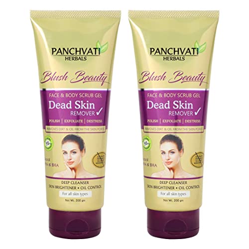 Panchvati Dead Skin Remover Gel Gently exfoliates, reduces dark spots & soothes skin,Has moisturizing & astringent effect. Soothes & relieves puffy skin.Pack of-2 200 ml - Image 1