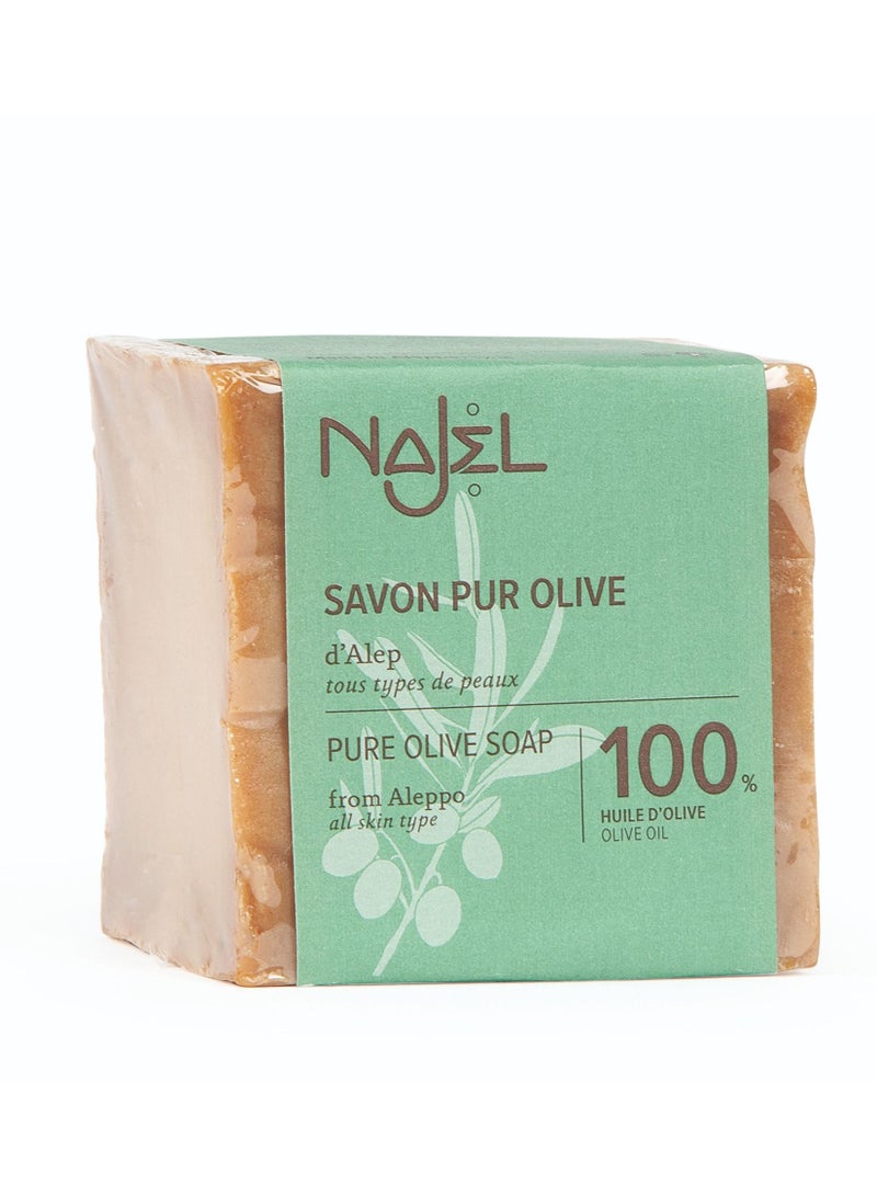 Najel Natural Aleppo Pure Olive Soap, 100% Olive Oil - Image 1