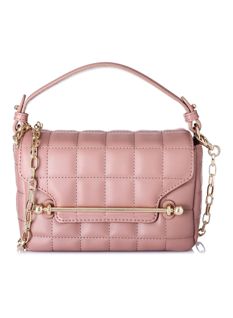 KANELLI Women's handbag from Kanelli, elegant shape New Collection  AAY2401006 Pink