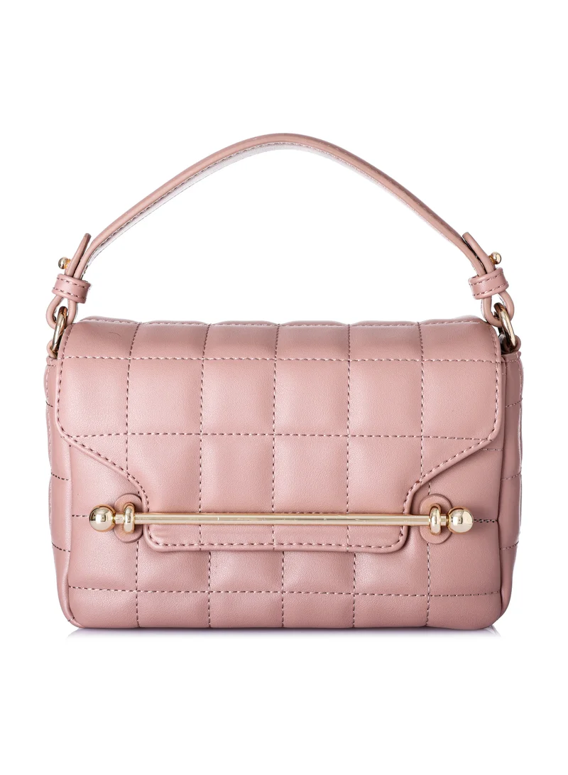 KANELLI Women's handbag from Kanelli, elegant shape New Collection  AAY2401006 Pink