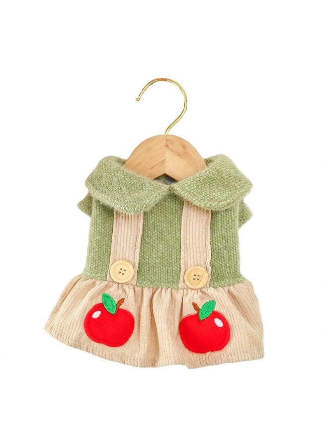 Sweet Cathy Pet Cat Dog Dress Apparel Clothes Apple Strap Skirt Cute Clothing Costume - Image 1