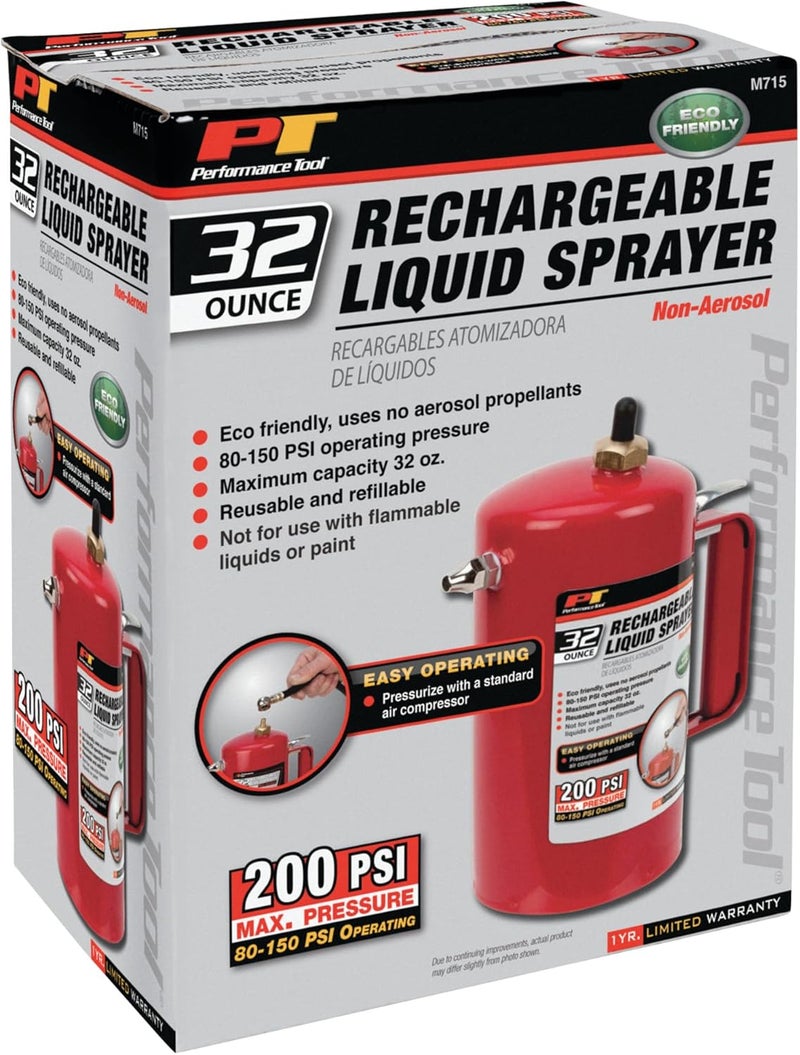 Performance Tool M715 Eco-Friendly Non-Aerosol Reusable Liquid Sprayer - Image 3