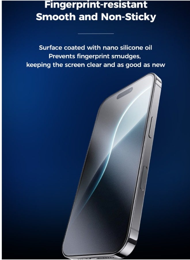 Original iPhone 16 Pro Max Screen Protector – HD Clear, Easy Installation Frame, Military-Grade Protection, Scratch-Resistant, Anti-Fingerprint, Bubble-Free, 9H Tempered Glass Film  - Image 3