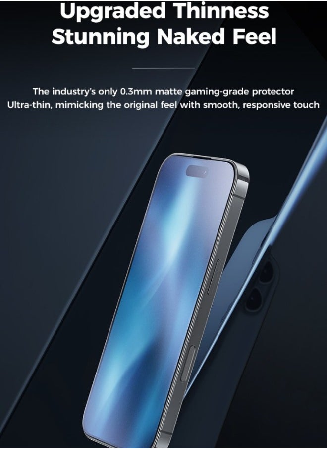 Original iPhone 16 Pro Max Screen Protector – HD Clear, Easy Installation Frame, Military-Grade Protection, Scratch-Resistant, Anti-Fingerprint, Bubble-Free, 9H Tempered Glass Film  - Image 4