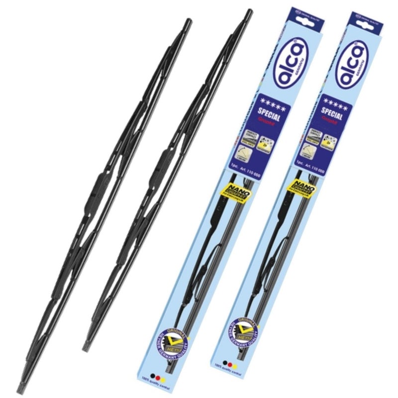 alca Germany Fits Nissan Juke 2010-2016 Windscreen Wiper Blades Conventional Standard Hook AS2214H - Image 1