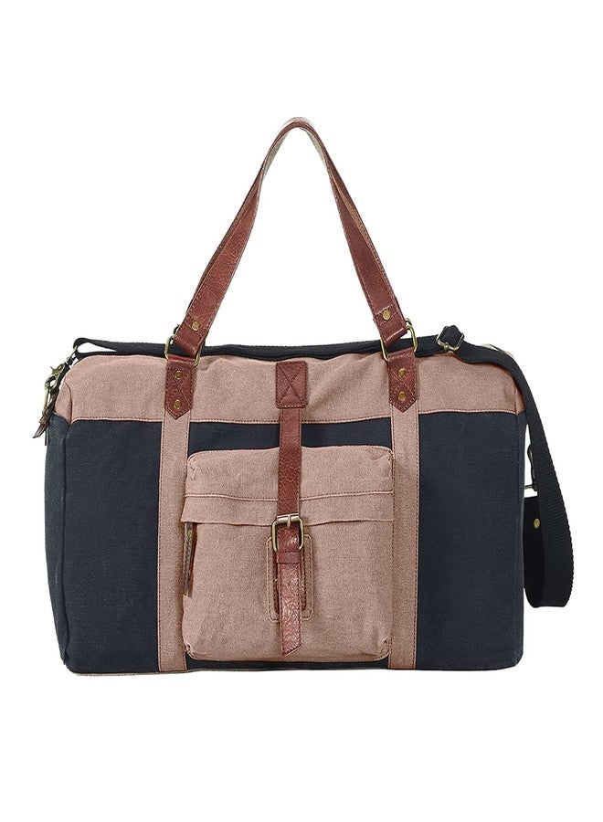 Mona B 30L Travel Duffle Bag for Men and Women with Adjustable Shoulder Strap - Navy - Image 1