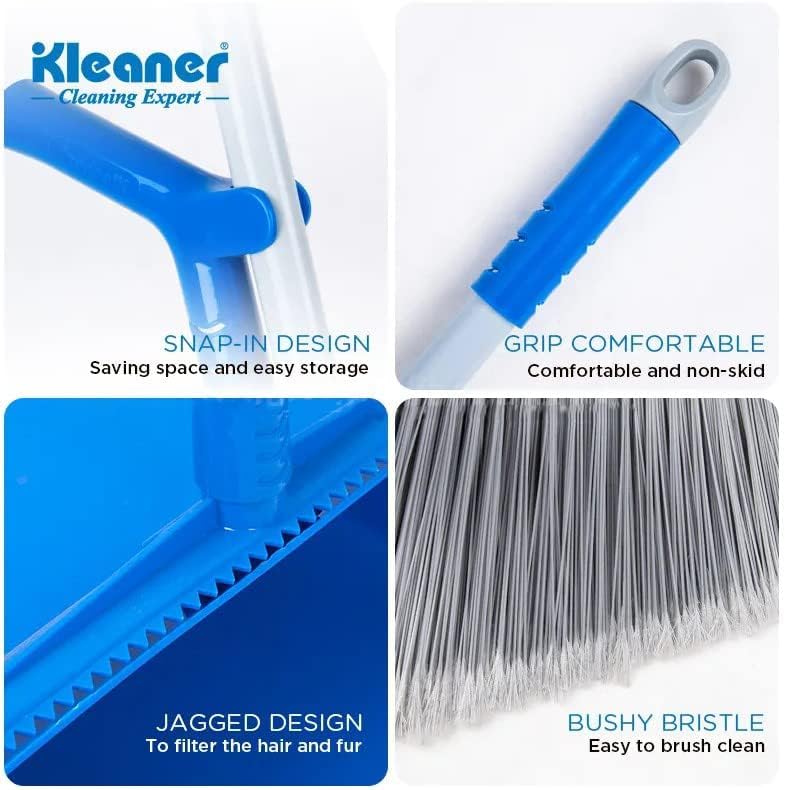 Kleaner Foldable Broom and Dustpan Set with Long Handle Wind-Proof Blue 30 * 28 12cm GSC009 - Image 4