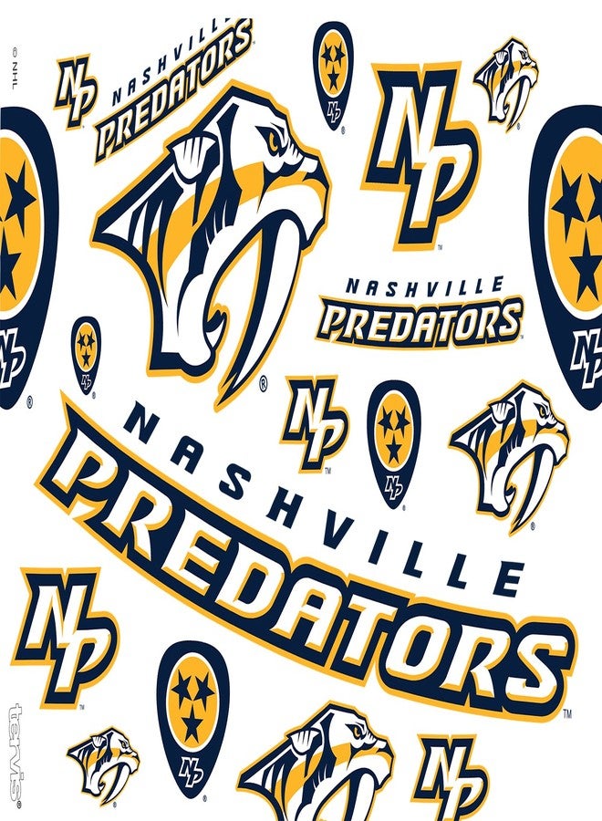 تيرفيس كوب تيرفيس NHL ناشفيل بريداتورز كامل مع غلاف وغطاء أزرق داكن، سعة 16 أونصة، شفاف - Image 2