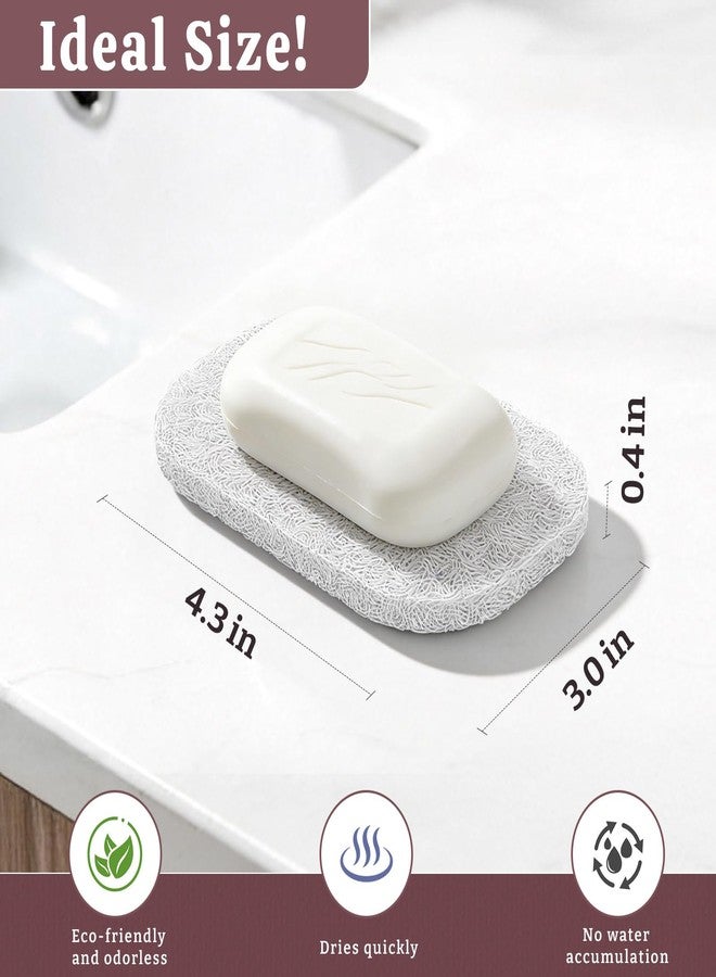 Verwohnt Soap Saver Pads for Bar Soap Holder, 4 Pack Self-Draining Soap Dish Lifting Pad for Shower, Bathroom & Kitchen, Non-Slip, Quick-Dry, Reusable Soap Sponge Saver, BPA-Free, Easy to Clean White and Gray - Image 2