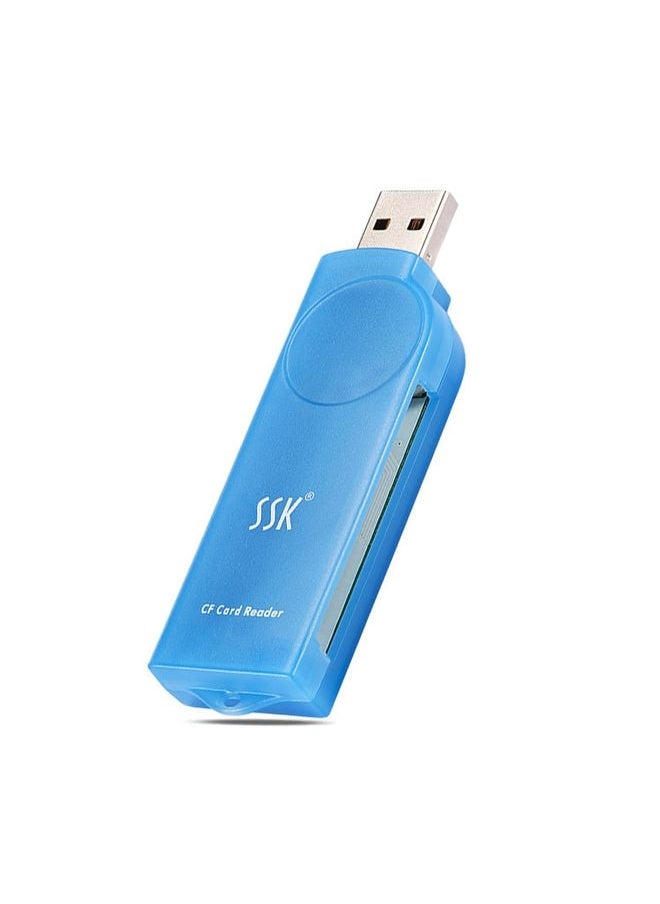 براق SSK SCRS028 USB 2.0 واجهة قارئ البطاقة الخارجية ، يدعم بطاقة CF / MD  - Image 1