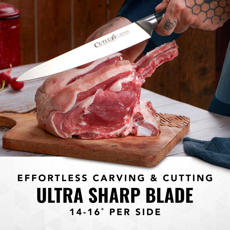Cutluxe Chef Knife Set, 7 PCS Professional Chef's Knife Set â€“ Razor Sharp German Steel, Full Tang, Ergonomic Handles â€“ Artisan Series - Image 4