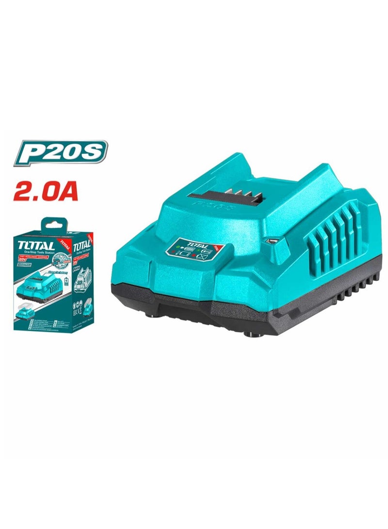 TOTAL 20V Battery Charger - TFCLI2001 - Total - Image 1