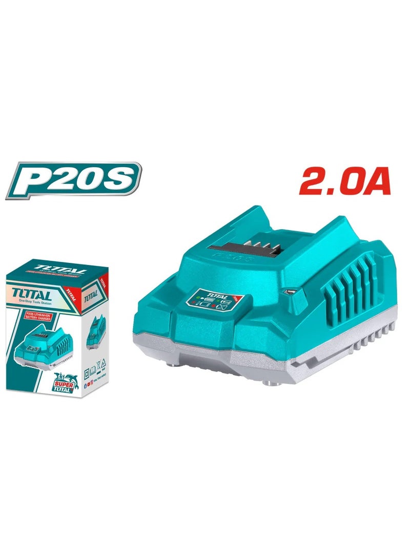 TOTAL 20V Battery Charger - TFCLI2001 - Total - Image 3