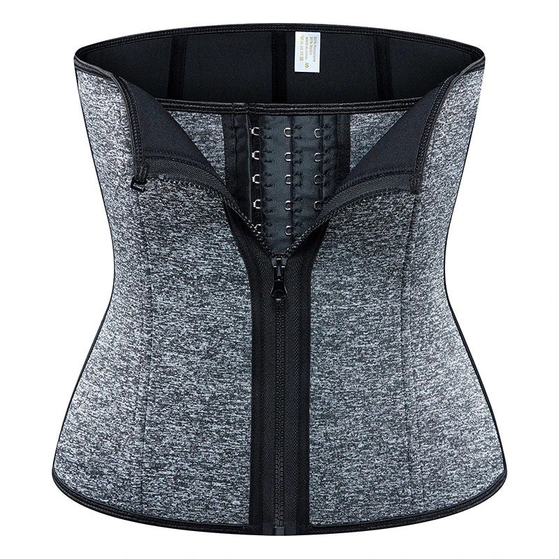 Bluejw Service Latex Detachable Mocha Waist Trainer - 25 Steel Bone Corset Waist Trimmers for Women - Image 1