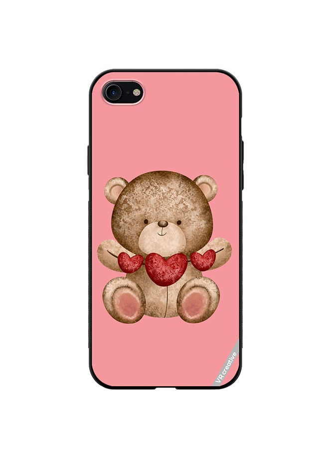 VR CREATIVE Protective Case Cover For Apple iPhone SE (2022) Bear Love Design Multicolour - Image 1