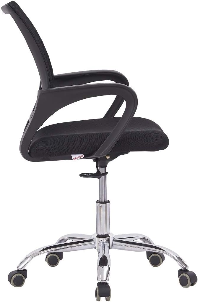 Mahmayi Sleekline 6901 Low Back Mesh Office Chair Black Without Rocking Function (Black), 6901_Black-Mesh_Chair - Image 4