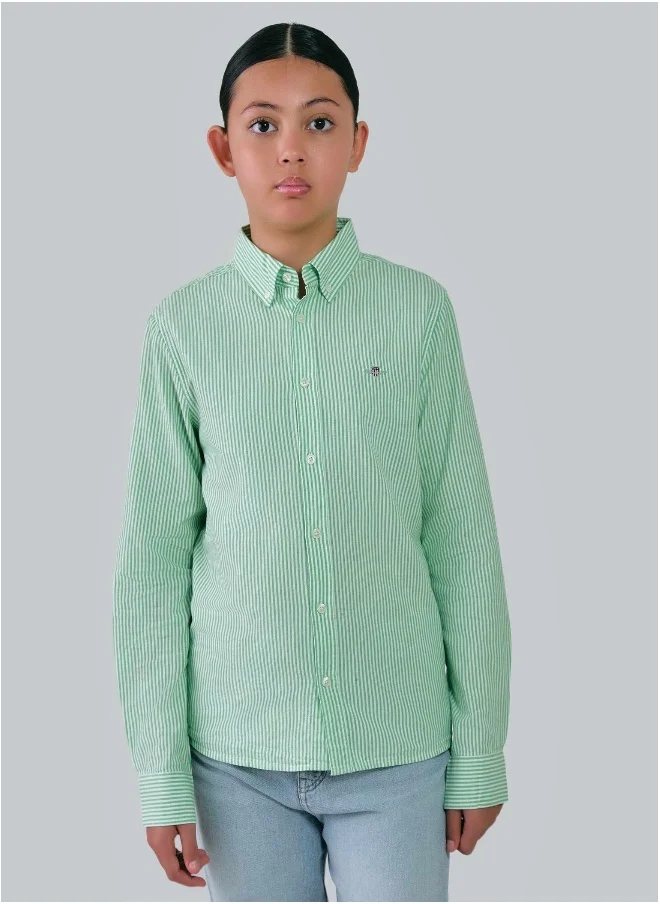 GANT Teens Striped Oxford Shirt