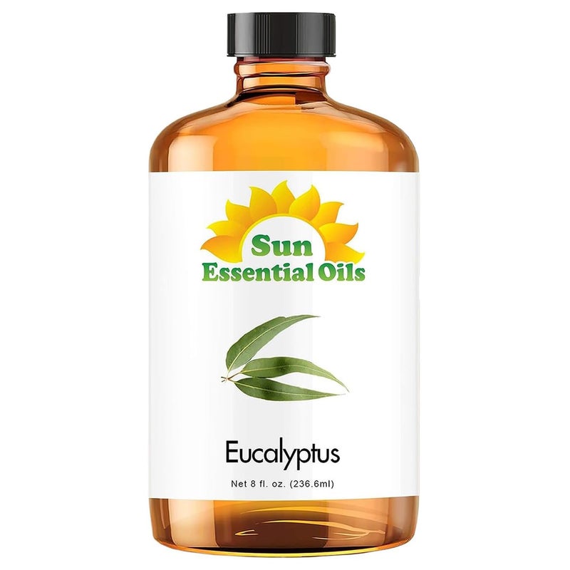 Sun Essential Oils 8oz - Eucalyptus Essential Oil - 8 Fluid Ounces - Eucalyptus Oil 8 oz - Image 1