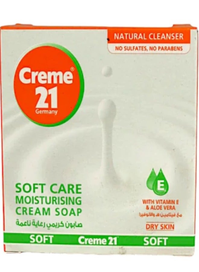Creme 21 Three Pieces Of Soft Care Moisturising Cream Soap 125x3 g - Image 2