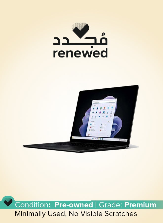 مايكروسوفت Renewed - Surface Laptop 5  Laptop With 13.5-Inch UHD Display,Intel Core i7-1255u Processor/10-Core/12th Gen/32GB RAM/256GB SSD/Intel Iris XE Graphics/Windows 10 Pro English Black - Image 1