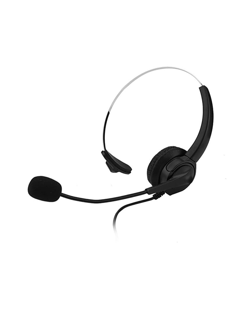 Captaintech Noise Cancelling Communication, Call Center Headset, Hearing Protection, Comfortable Call Center Wearing No Falling Headset - Image 1